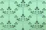 Load image into Gallery viewer, A close up of the motif for the Bungalow Branches Floorcloth #1.