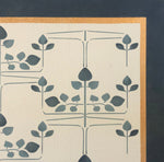 Load image into Gallery viewer, Close up of corner - Bungalow Branches Floorcloth #2.