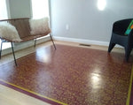 Load image into Gallery viewer, In-situ image of this floorcloth in it's new home and looks great with the modern decor.