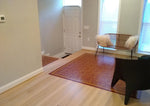 Load image into Gallery viewer, In-situ image of this floorcloth in it's new home and looks great with the modern decor.