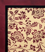 Load image into Gallery viewer, Close up of corner of Chintz Floorcloth #4.