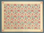 Load image into Gallery viewer, This is the full image of this floorcloth with a floral motif with a lattice of roses.