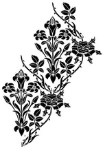 Load image into Gallery viewer, The stencil design from The Stencil Library.