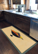 Load image into Gallery viewer, An in situ image of this Fruit Bowl Floorcloth.