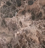 Load image into Gallery viewer, The Source image for this project; a 12" square of Emperador Dark tile, which varies substantially from piece to piece.