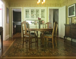Load image into Gallery viewer, An in-situ image of Greek Key Floorcloth #4.