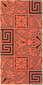 Load image into Gallery viewer, The source image for the Greek Key Floorcloth series, from Christopher Dresser's Studies in Design, c.1875.