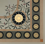 Load image into Gallery viewer, Close up of corner of Graves Floorcloth #4.