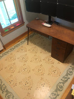 Load image into Gallery viewer, Graves Circles and Scrolls Floorcloth #3