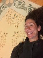 Load image into Gallery viewer, Graves Circles and Scrolls Floorcloth #3