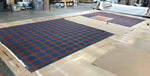 Load image into Gallery viewer, Hay House Floorcloth #3 in production.