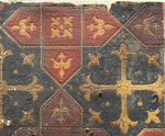 Load image into Gallery viewer, The original floorcloth scrap, c. 1870, that the Hay House pattern is based on.