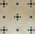 Load image into Gallery viewer, This is a close up of the pattern, mimicking the original, with seven diamond spacing between elements and the pattern on the diagonal.