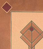 Load image into Gallery viewer, Close up of corner of Leaded Glass Floorcloth #1.