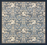 Load image into Gallery viewer, This is a full image of this floorcloth, based on a wallpaper pattern, c.1886, from the A.W.P.M.A. (American Wallpaper Manufacturer’s Association).