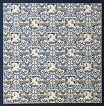 Load image into Gallery viewer, This is a full image of this floorcloth, based on a wallpaper pattern, c.1886, from the A.W.P.M.A. (American Wallpaper Manufacturer’s Association).