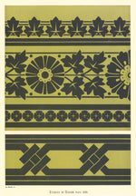 Load image into Gallery viewer, Source image for this floorcloth from Christopher Cresser's "Studies in Design" c. 1875.
