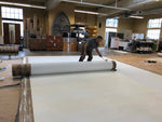 Load image into Gallery viewer, Production image of the construction of the floorcloth base.