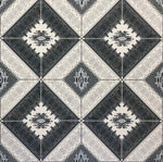 Load image into Gallery viewer, A close up of the alternating diamond array for Melrose Floorcloth #1.