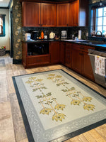 Load image into Gallery viewer, In-situ image of Poppy Floorcloth #3.