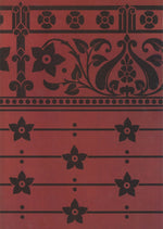 Load image into Gallery viewer, Source image for this floorcloth from Christopher Dresser's "Studies in Design" c. 1875.