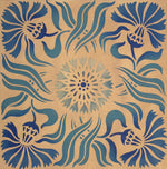 Load image into Gallery viewer, Thistle Tile Floorcloth Series Image.