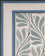Load image into Gallery viewer, Close up of a corner of Vines & Berries Floorcloth #2.