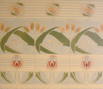 Load image into Gallery viewer, A close up of the border pattern for Wunderlich Floorcloth #1.