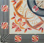 Load image into Gallery viewer, A close up of a corner of Wunderlich Floorcloth #2.