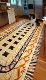 Load image into Gallery viewer, An in-situ image of Wunderlich Floorcloth #2.