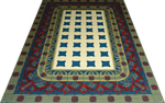 Load image into Gallery viewer, A full image of Wunderlich Floorcloth #3.