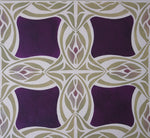 Load image into Gallery viewer, A close up of the center pattern of Wunderlich Floorcloth #5.