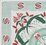 Load image into Gallery viewer, Close up of corner of Wunderlich Floorcloth #7.