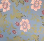 Load image into Gallery viewer, Close up of motifs for Wild Roses Floorcloth #4.