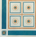 Load image into Gallery viewer, This image is a close up of one of the two geometric motifs, and includes the border.