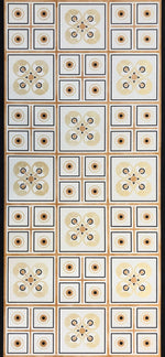 Load image into Gallery viewer, Full image of Xs & Os Floorcloth #5.