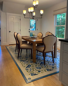 In-situ photo of All-Over-Floral Floorcloth #8.