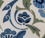 Load image into Gallery viewer, Motif close up, All-Over-Floral Floorcloth #8.
