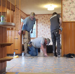 Load image into Gallery viewer, Chambers House Floorcloth #2 - intstallation image #2.
