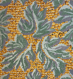 Load image into Gallery viewer, Close up of one leaf triangle from Chambers House Floorcloth #2.

