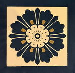 Load image into Gallery viewer, Close up of corner, Maple Leaf Floorcloth #3.

