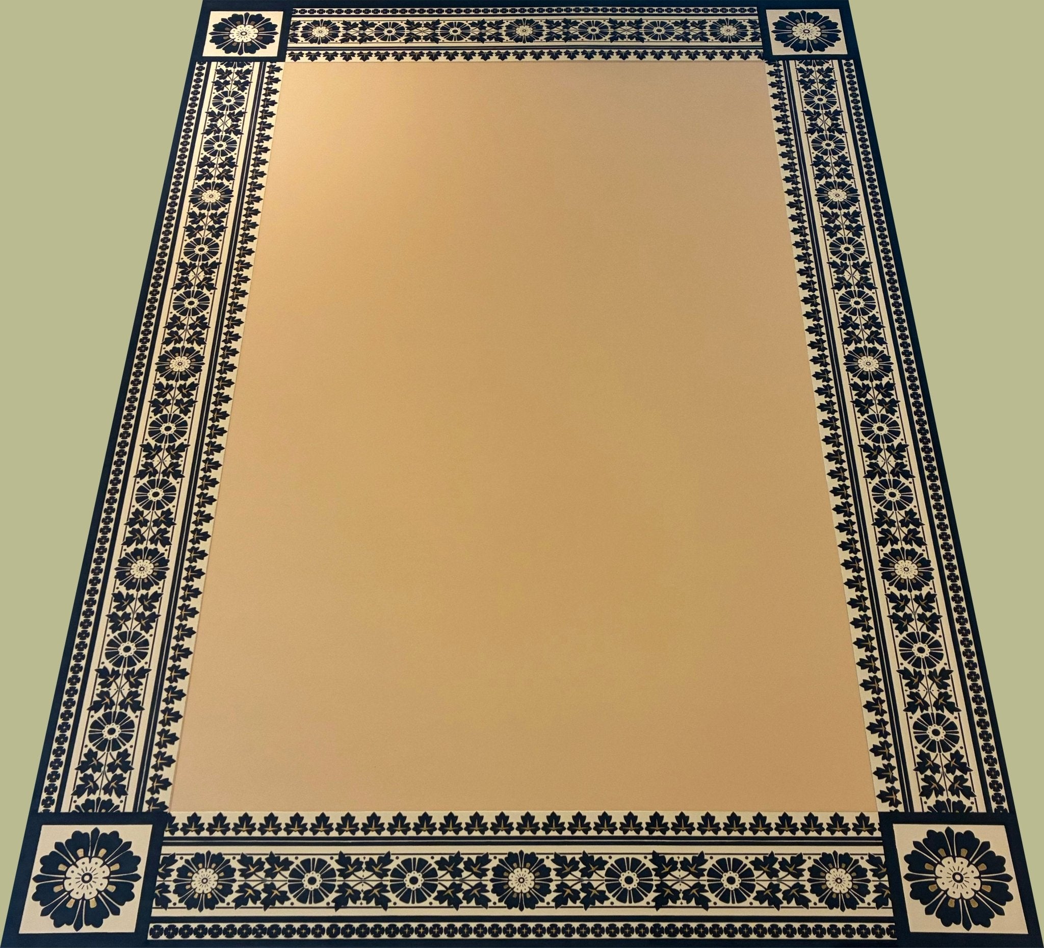 Full image of Maple Leaf Floorcloth #3, different angle.