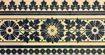 Load image into Gallery viewer, Close up of border motif, Maple Leaf Floorcloth #3.
