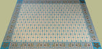 Load image into Gallery viewer, Full image of Starflower Floorcloth #7 from another angle.
