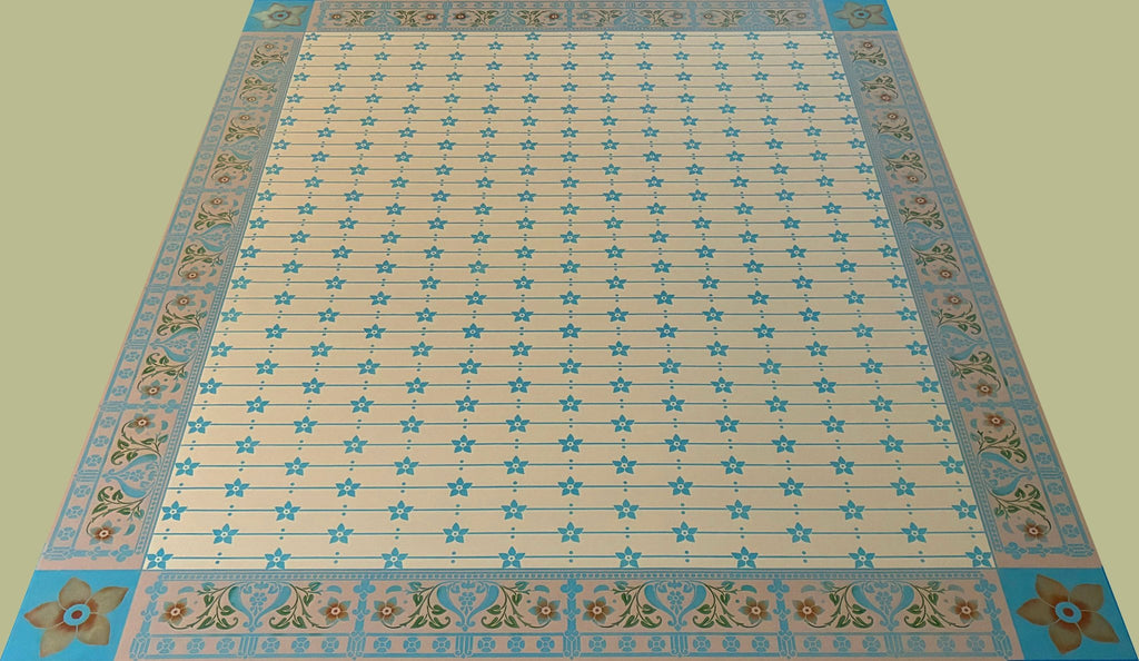 Full image of Starflower Floorcloth #7.
