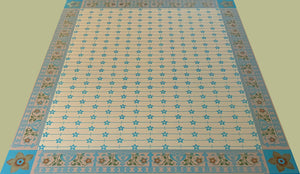 Full image of Starflower Floorcloth #7.