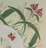 Load image into Gallery viewer, Close-up Image of Wunderlich Floorcloth #8 corner motif.
