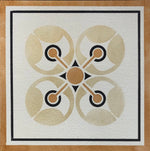 Load image into Gallery viewer, Close up of X motif - Xs &amp; Os Floorcloth #5.
