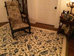 Load image into Gallery viewer, In-situ image of All-Over Floocloth #2 in a bedroom. 
