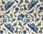 Load image into Gallery viewer, A close-up of the all-over floral pattern adorning this floorcloth.
